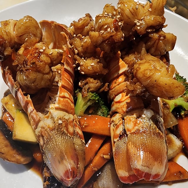 Twin Lobster Tail Hibachi.