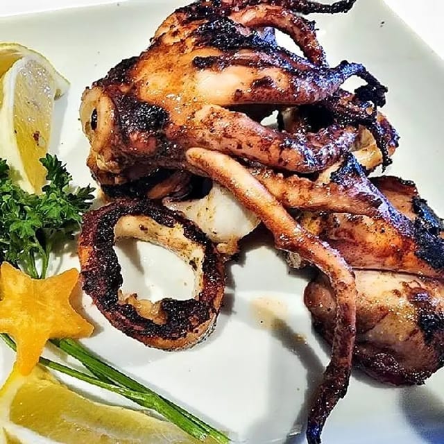 BBQ Squid Appetizer.